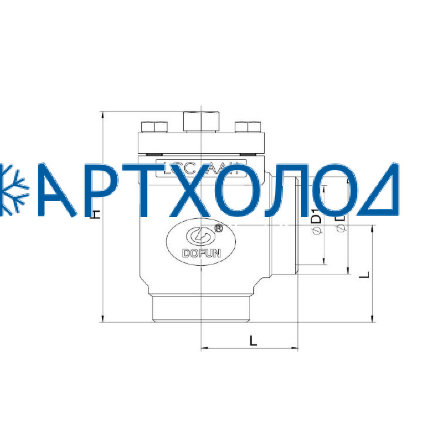 Сетчатый фильтр FVD-A DN125 угловой Dofun