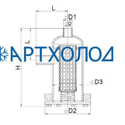 Картриджный фильтр CFVD DN32  Dofun