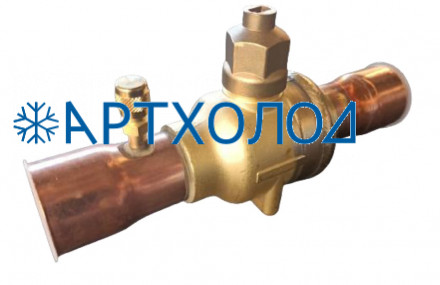 Шаровый запорный вентиль с сервисным штуцером BC-BVa-34 N Becool