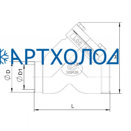 Обратный клапан CVD-S DN100 прямоточный Dofun Обратный клапан CVD-S DN100 прямоточный Dofun