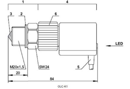 Реле контроля уровня масла OLC-K1 к компрессору BITZER 4PES-12.F3Y Bitzer
